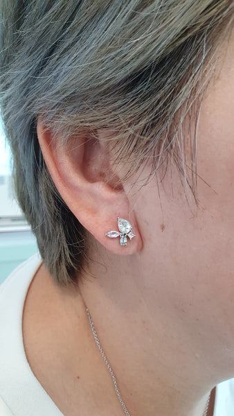 Ethereal Wings Sapphire Earrings