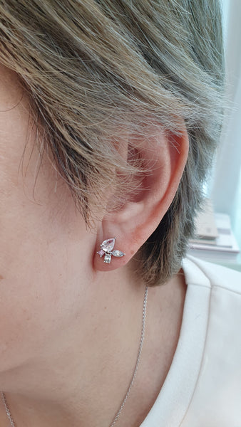 Ethereal Wings Sapphire Earrings