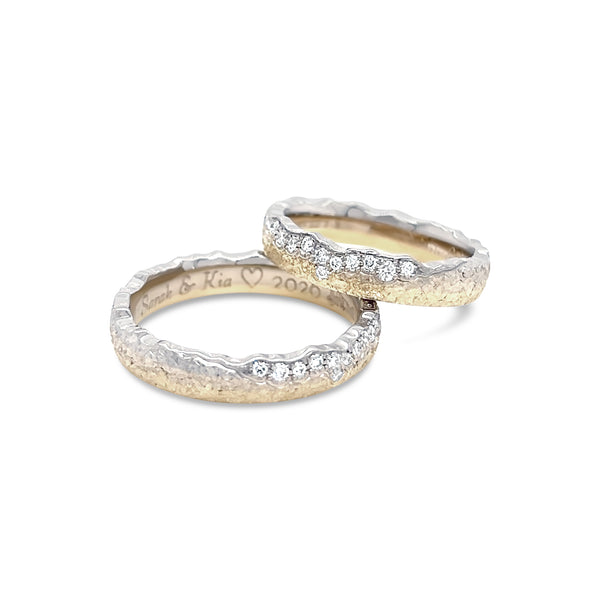Sunlight Alps Wedding Rings