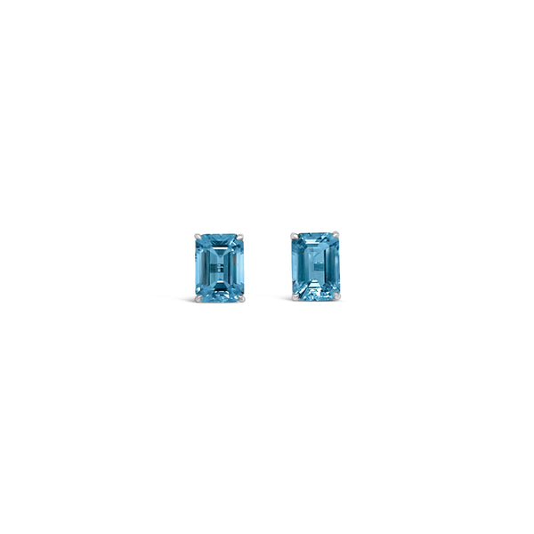 Aquamarine Detachable Diamond Earrings
