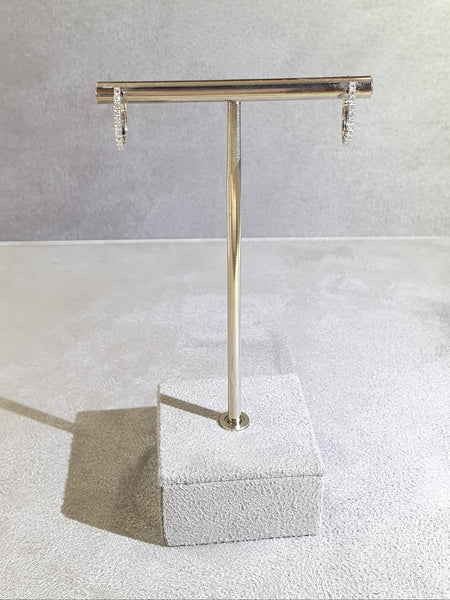 Royal Blue Sapphire Diamond Huggies (Detachable)