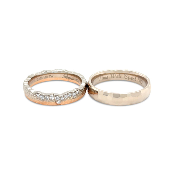 Moonlight Alps & Hazelnut Faceted Band