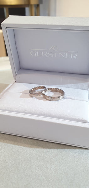 Hazelnut Gold Faceted Bands