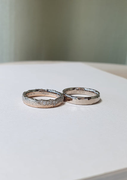 Moonlight Alps & Hazelnut Faceted Band
