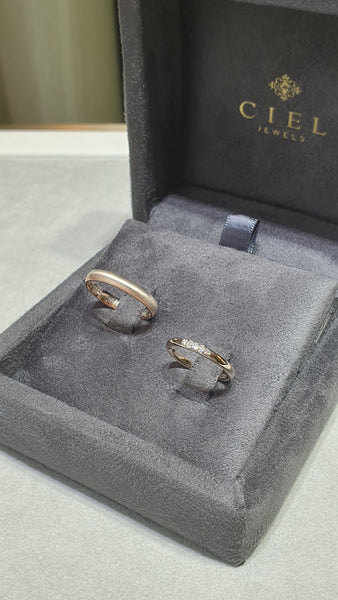 Poetic Wedding Band Set