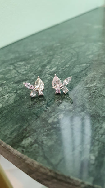 Ethereal Wings Sapphire Earrings