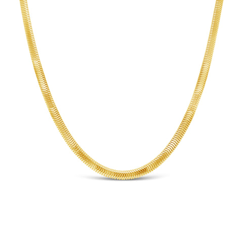 18K Solid Yellow Gold Snake Chain