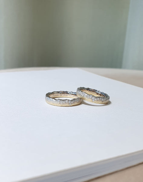 Sunlight Alps Wedding Rings