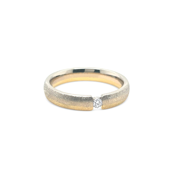 Floating Diamond Sunlight Gold Ring