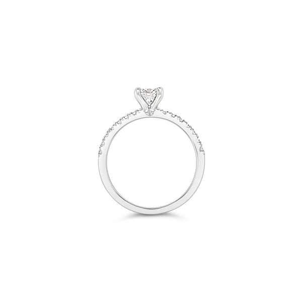 0.5 Carat French Pave Solitaire
