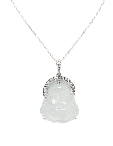 Custom Ice Jade Buddha Pendant