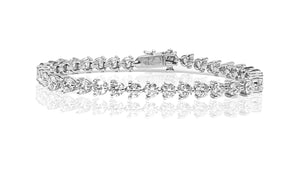 Custom 3 Prong Diamond Tennis Bracelet