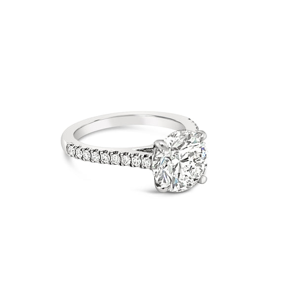 2carat French Pave Cathedral Ring