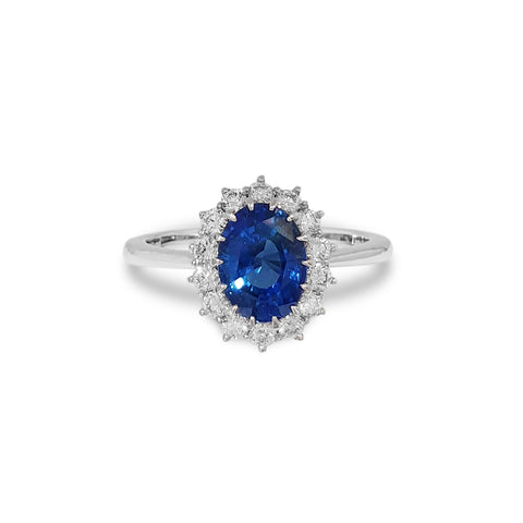 Regal Style Blue Sapphire Ring