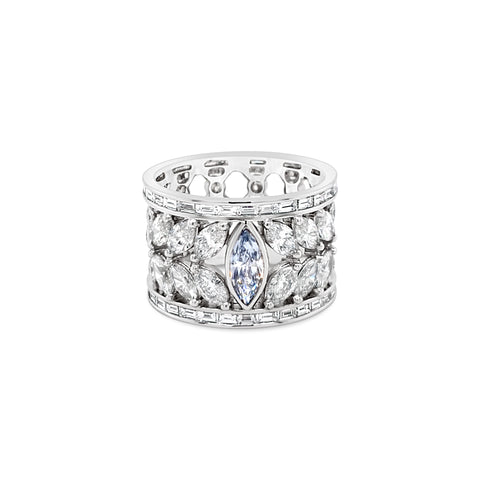 Magic Blue Diamond Celebration Ring