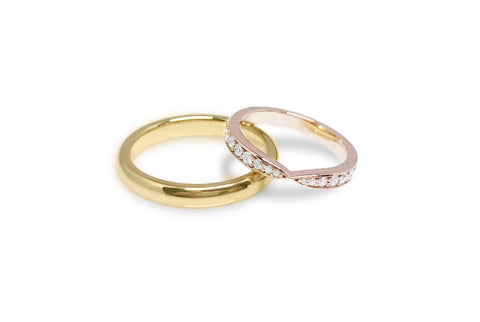 Love Journey Wedding Bands Set