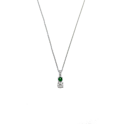 Diamond Jade Pendant