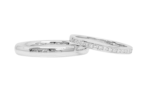 Harmony Wedding Bands (Shiny)