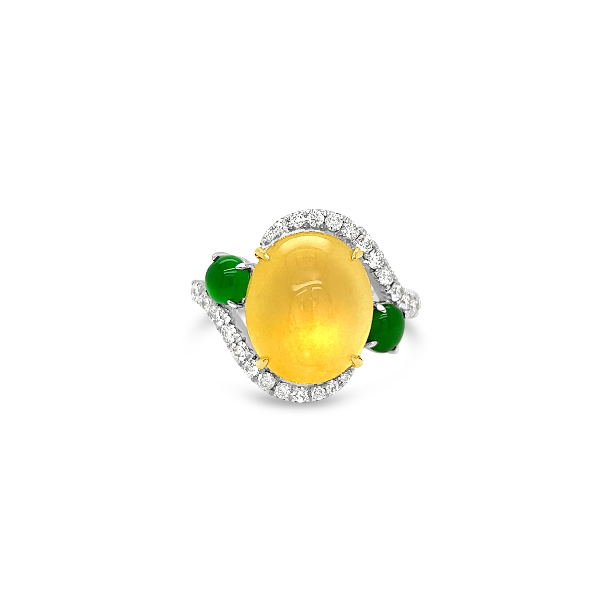 Lemon Jade Swirl Ring