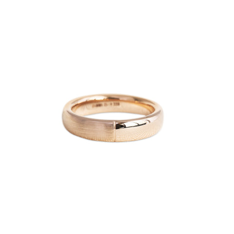 Dual Texture Wedding Ring