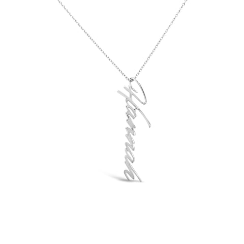 Vertical Name Necklaces