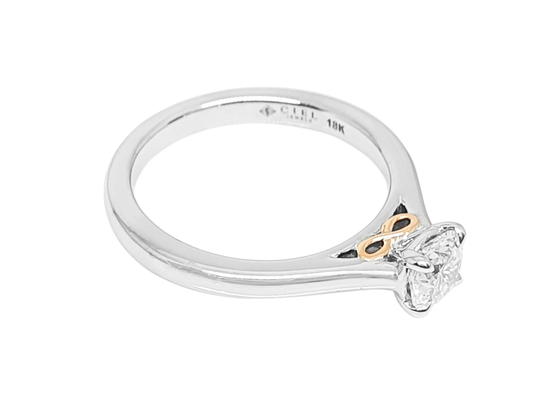 Secret Infinity Solitaire Ring