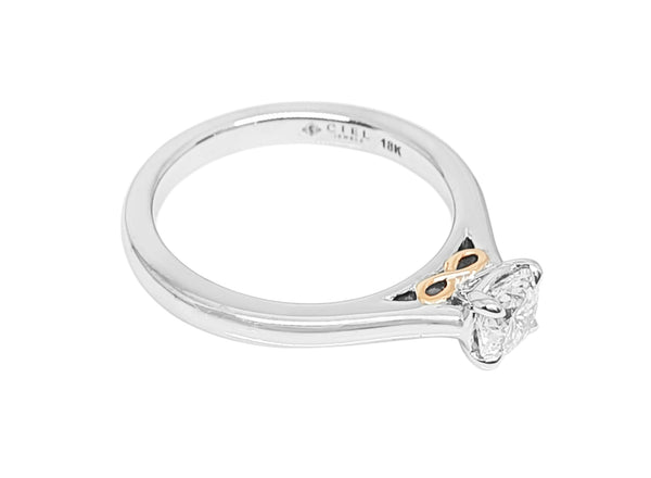 Secret Infinity Solitaire Ring