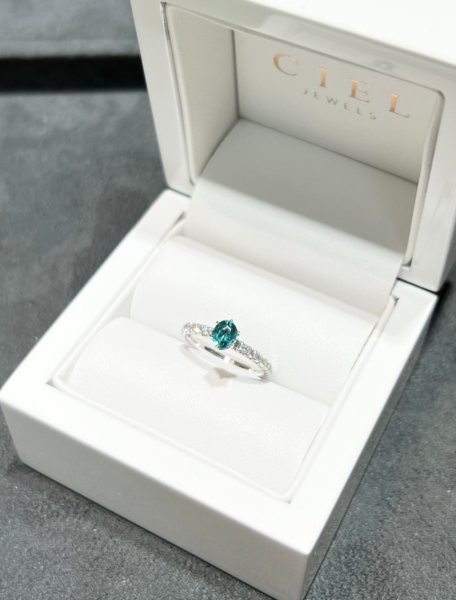 Oval Grandidierite Ring – Ciel Jewels