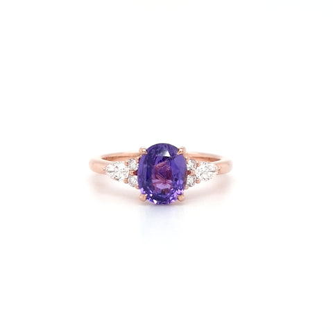 Custom Purple Sapphire Ring
